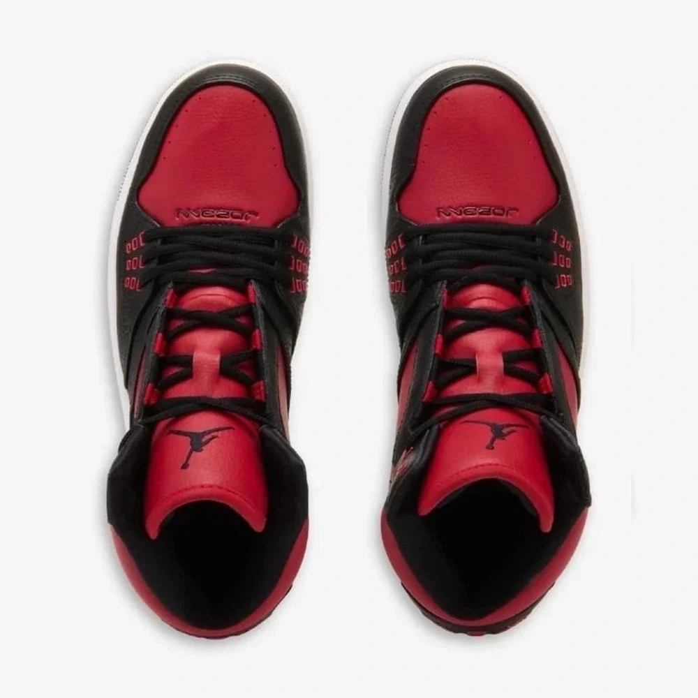 Mens Size 13  Air Jordan 1 Flight Basketball Shoes Sneakers Black/Red 372704 020